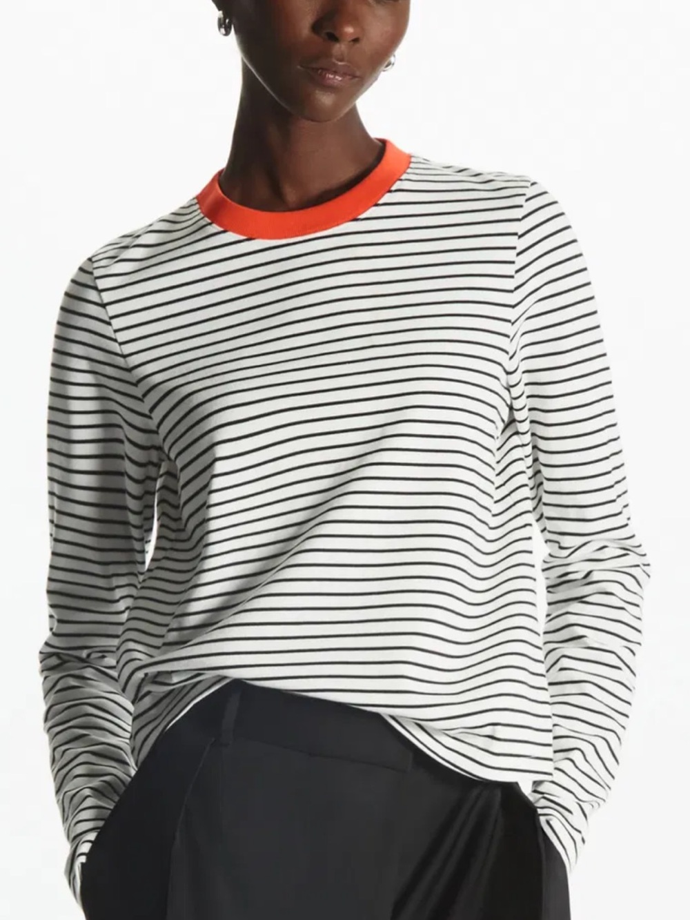 COS Slim Fit Heavyweight Long Sleeve Tee L
